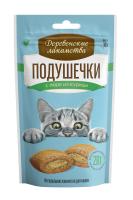 Подушечки с пюре из курицы для кошек, 30г ДЕРЕВЕНСКИЕ ЛАКОМСТВА