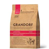 GRANDORF DOG Lamb&Turkey MED&MAXI Ягненок с индейкой для взрослых собак средних и крупных пород 10кг