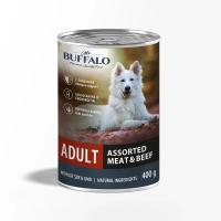 Mr.Buffalo кон. ADULT 400г (мясное ассорти с говядиной ) д/собак
