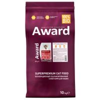 AWARD Indoor Big cats д/взр. дом. кошек круп. пор.говядина/курица/брокколи и юкки Шидигера 10кг