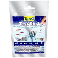 TetraTest 6 в 1 GH/KH/NO2/NO3/pH/Cl тестовые полоски для пресной воды 1шт (1*10)