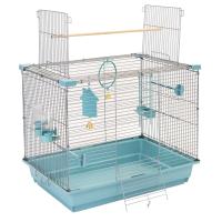 Клетка ECO д/птиц ЛОРА-1 разборн., 1 секция, шаг прута до 13мм, 58*40*h39,4см