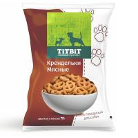 Крендельки мясные с говядиной печенье для собак 025116 ТИТБИТ, 500 г