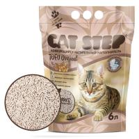 Наполнитель комкующийся растительный CAT STEP Tofu Original, 6 л /1*6/