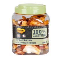 МНЯМС Лакомство д/собак кроличьи уши с куриным мясом 700 г