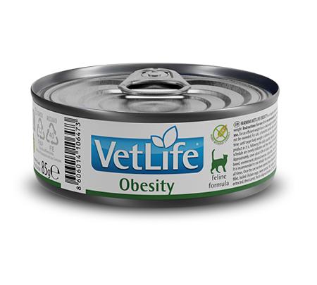 Farmina Vet Life Cat Obesity ж/б 85г