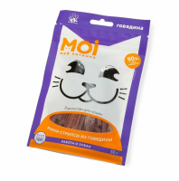 Лакомство для кошек MOI Мини-стрипсы из говядины пл/пак 50г