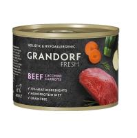 Grandorf FRESH консервы д/соб. Паштет из говядины с цукини и морковью 200г