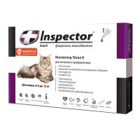 ИНСПЕКТОР Quadro капли для кошек 8-15кг