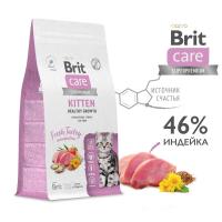 Брит CARE Сухой корм с индейкой д/котят, бер.и корм.кош Cat Kitten Healthy Growth, 0.4кг 5065561