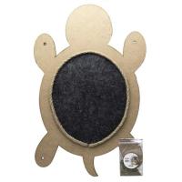 sh-007785 Когтеточка на стену Фигурная "ЧЕРЕПАХА" из ковролина с канатом + мята GoSi