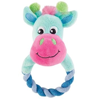 Игрушка для щенков мягкая "Жираф с кольцом", d90/170мм, серия PUPPY, 12141128 Triol