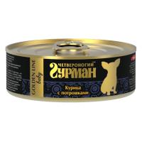 Четвероногий гурман Голден для щенков 100 г Курочка с потрошками в желе