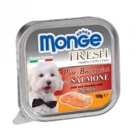 Влажный корм Monge Dog Fresh для собак, с лососем, консервы 100 г