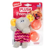 GiGwi 75302 Игрушка д/собак Слон с пищалкой 13см