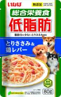 INABA ТЭИСИБО пауч 80гр желе куриное филе с куриной печенью, д/собак