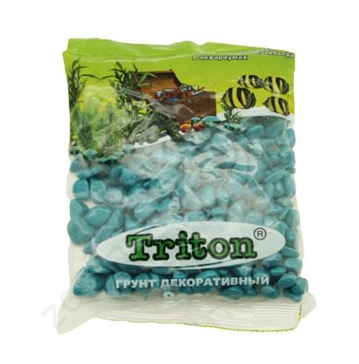 Грунт ТРИТОН 800 г Галька (БИРЮЗОВАЯ КРУПНАЯ)