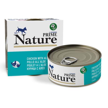 PRIME NATURE ж/б 150г в бульоне Курица с алоэ д/ЩЕНКОВ