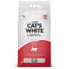 Cats White Natural комкующийся наполнитель натуральный без ароматизатора для кошачьего туалета 5л