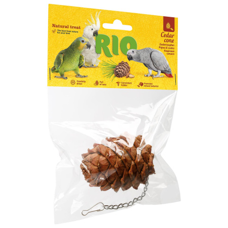 RIO Кедровая шишка. Лакомство-игрушка для птиц, 1 шт