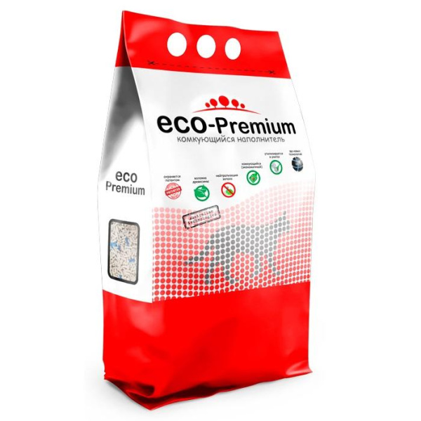 ECO Premium BLUE наполнитель древесный без запаха 20,2 кг 55 л