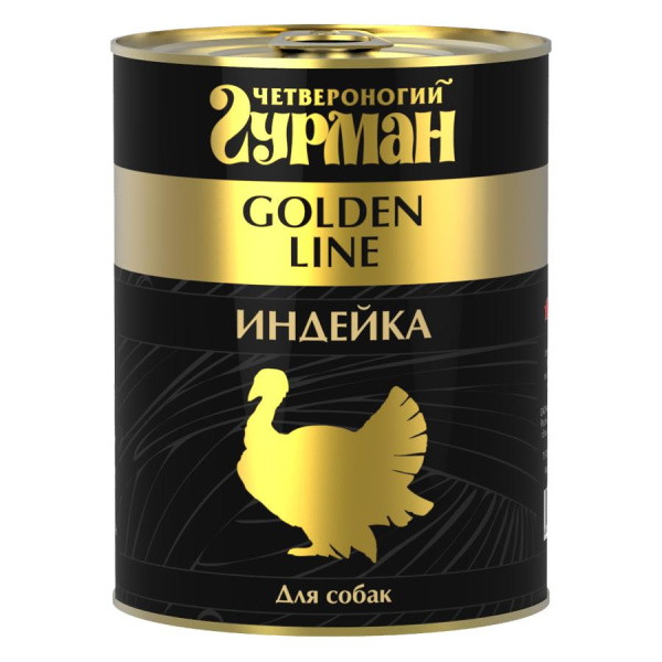 Четвероногий гурман Голден 340 г Индейка натуральная в желе для собак