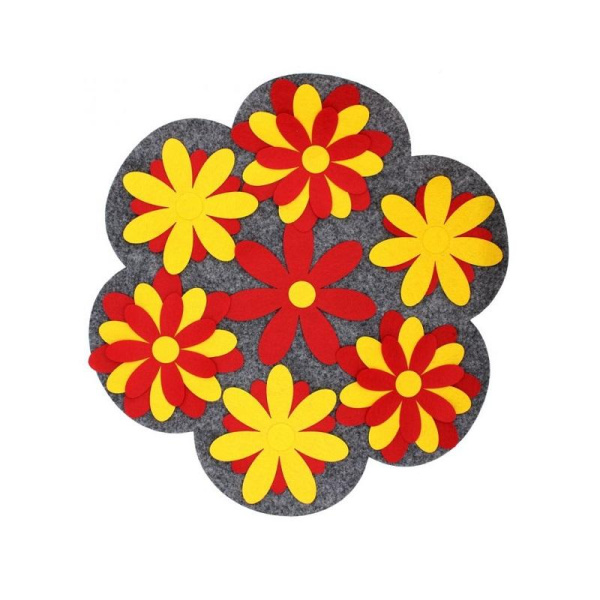 sh-08507 Нюхательный коврик Цветок "FLOWER" 50х50см