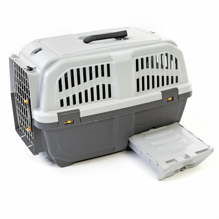 Переноска MPS SKUDO CAT TRAVEL 60x40x39см с лотком для наполнителя серая