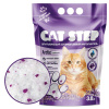 Наполнитель впитывающий силикагелевый CAT STEP Arctic Lavender, 3,8 л /1*8/