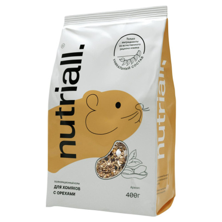 Nutriall корм д/хомяков с орехом 400г