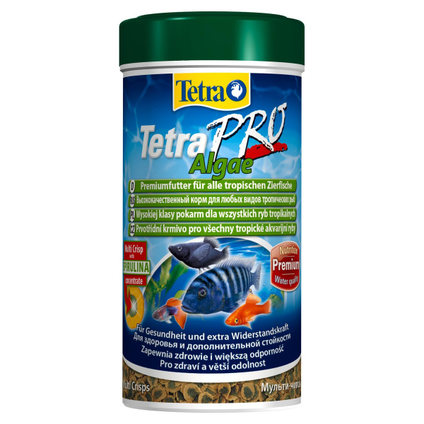 TetraPro Algae Crisps раст.корм для всех видов рыб в чипсах 250 мл