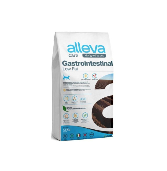 Alleva Care Cat Gastrointestinal Low Fat 1,5 кг