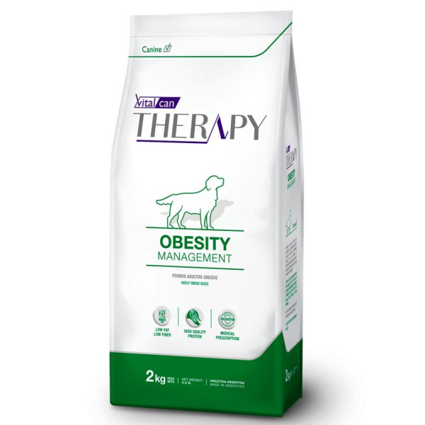 Виталкан Корм Therapy Canine Obesity Management для собак, для снижения веса, 2 кг