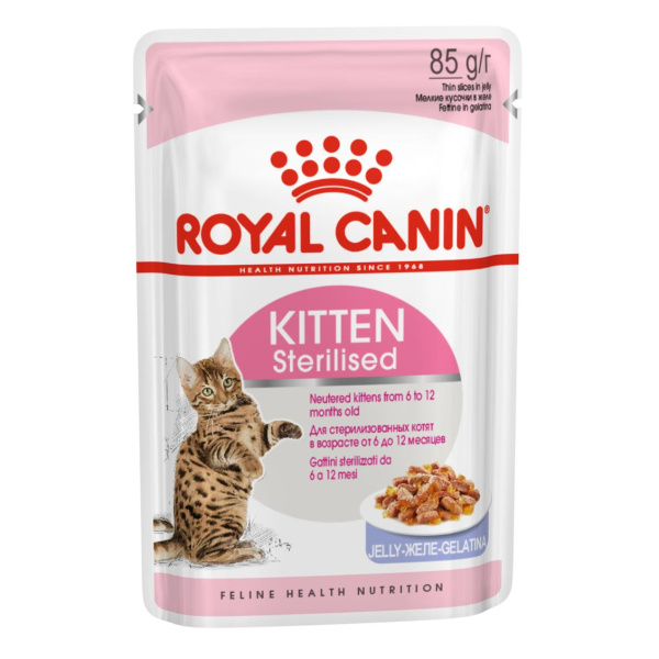 Киттен Стерилайзд пауч желе 85г ROYAL CANIN