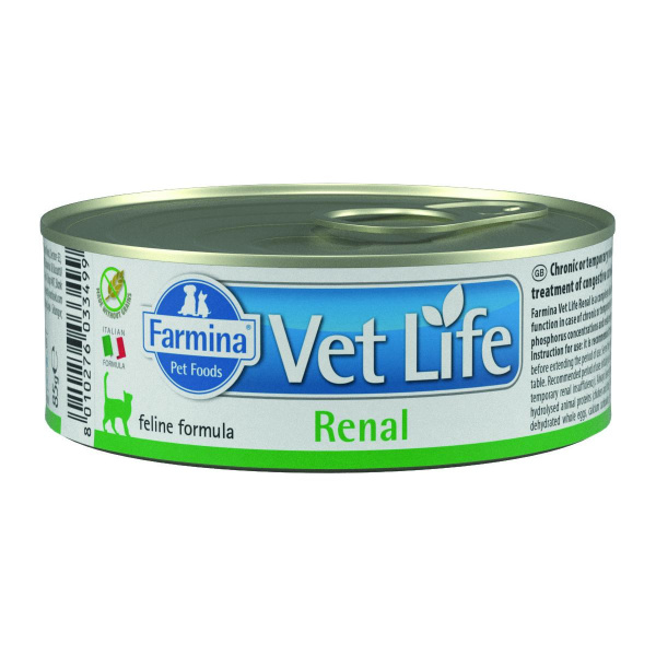 Farmina Vet Life Cat Renal ж/б 85г