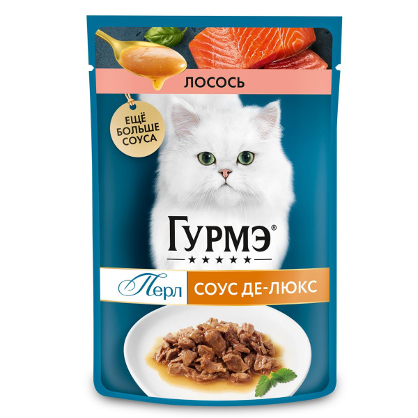 Gourmet Перл пауч соус делюкс лосось 75г