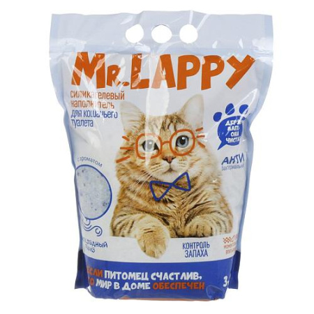 Силикагелевый наполнитель Прохладный бриз Mr.Lappy 3,8л