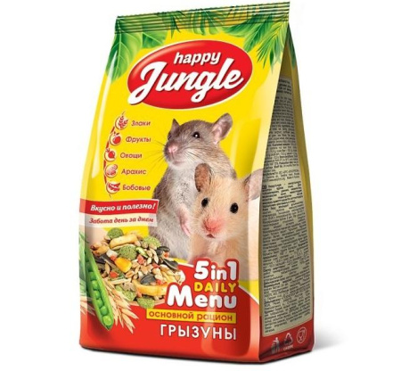 HAPPY JUNGLE корм д/грызунов (универсал) 350гр