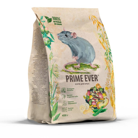 Prime Ever сухой корм для крыс 0,45кг