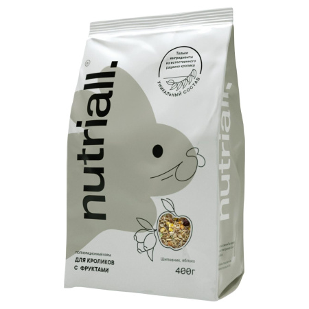 Nutriall корм д/кроликов с фруктами 400г