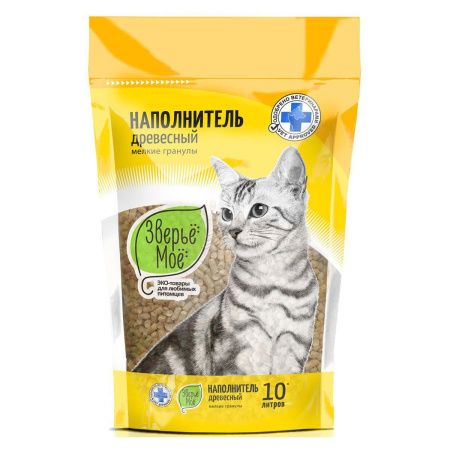 ЗВЕРЬЕ МОЕ 10л коротк. кошка (мелкие гранулы)