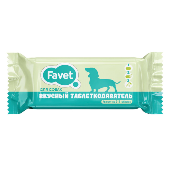 Favet Вкусный таблеткодаватель для собак, 1 шт