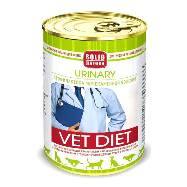 Solid Natura VET Urinary диета для кошек влажный 0,34 кг