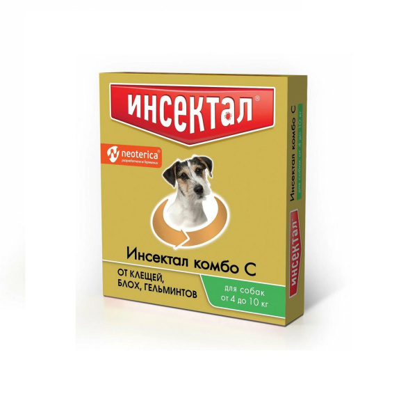 ИНСЕКТАЛ Комбо Капли для собак 4-10кг