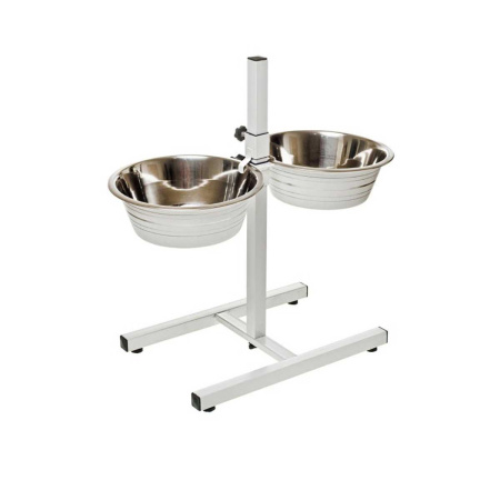Штатив Double Diner 1,75л белые миски 3100 (C)