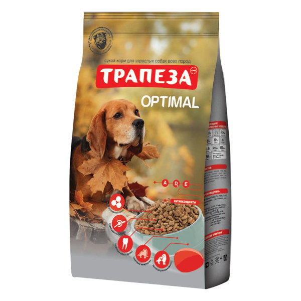 ТРАПЕЗА Оптималь для собак 2,5кг