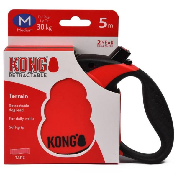 KONG рулетка Terrain M (до 30 кг) лента 5 метров