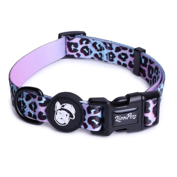 Ошейник для собак LionPets с рисунком из полиэстера LPO-00500-5 (Обхват 19-28 см, ширина 1,5 см)
