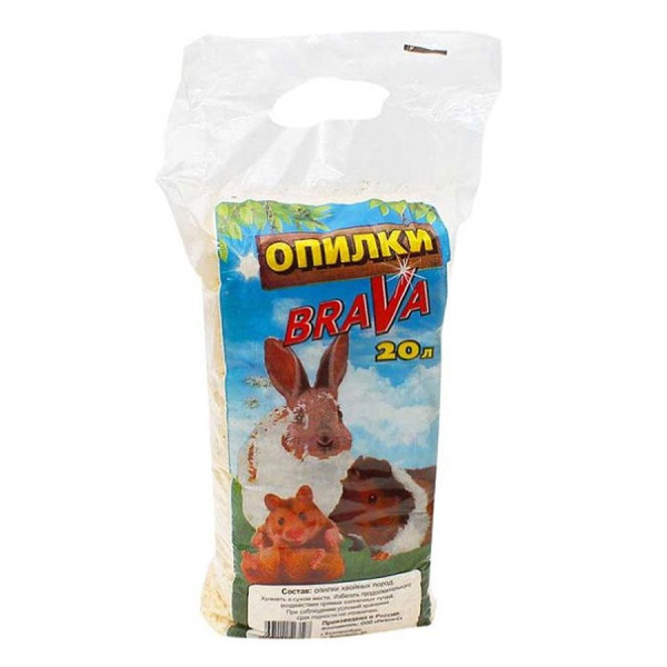 Подстилка д/грызунов Опилки БРАВА 20л