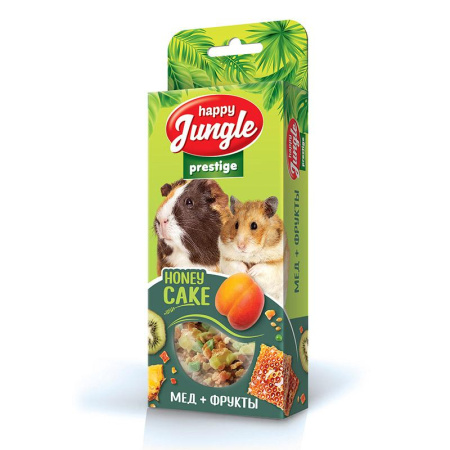 HAPPY JUNGLE Престиж Корзинки для грызунов мед+фрукты 3 шт. 85 г